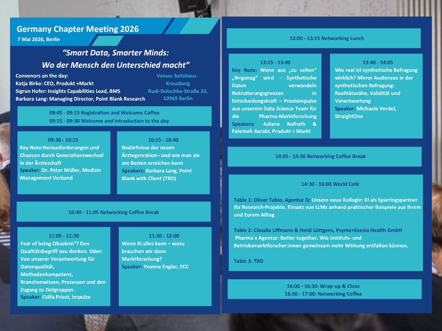 German Chapter Meeting Agenda 