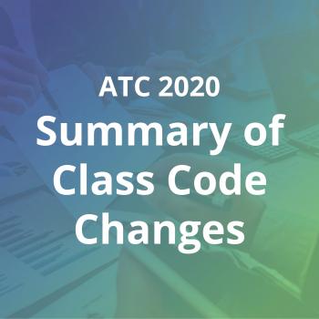 ATC 2020 Summary Of Class Code Changes
