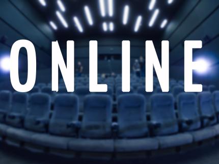 'Online' written above conference seating area