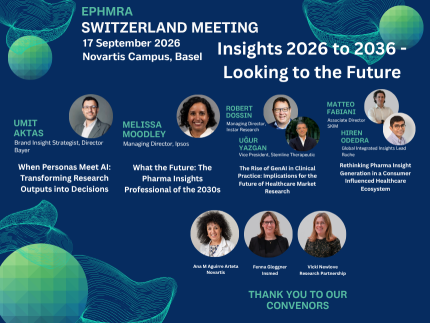 Switzerland Chapter Meeting - Speaker Announcement